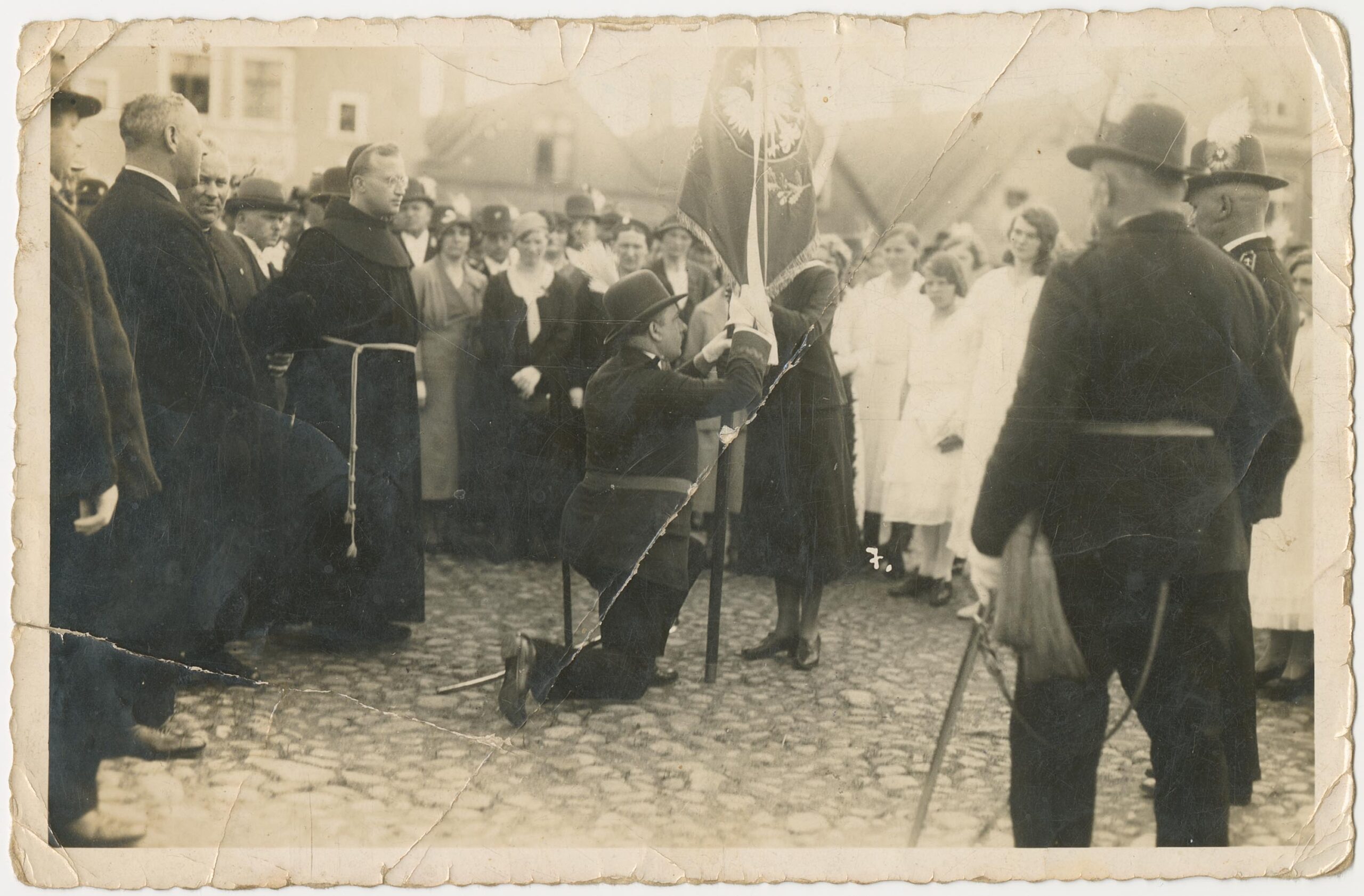 Osieczna. Kurkowe Bractwo Strzeleckie, 1933 rok, fot. Tadeusz Semrau