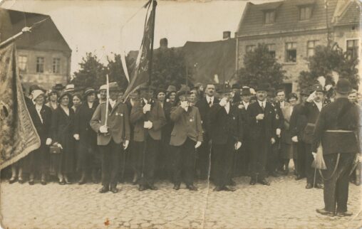 Osieczna. Kurkowe Bractwo Strzeleckie, 1933 rok, fot. Tadeusz Semrau