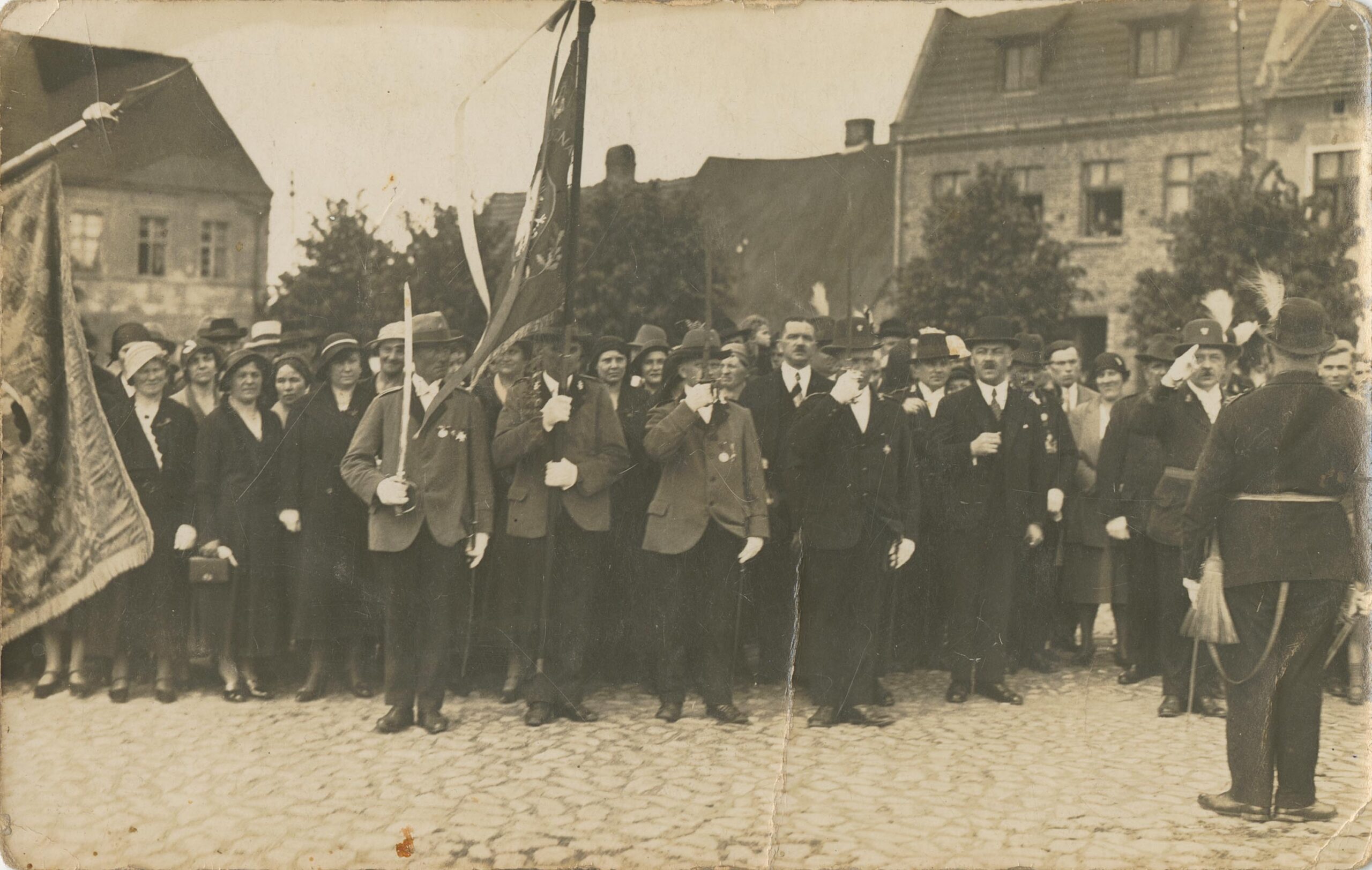 Osieczna. Kurkowe Bractwo Strzeleckie, 1933 rok, fot. Tadeusz Semrau