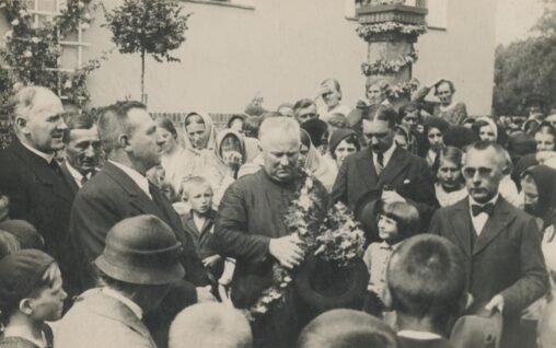 Osieczna. Pożegnanie ks. dziekana Pawła Steinmetza, 1935 rok