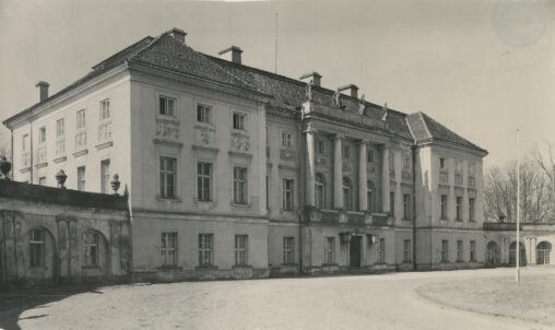 Pawłowice. Pałac Mielżyńskich, około 1965 roku, fot. Józef Skoracki