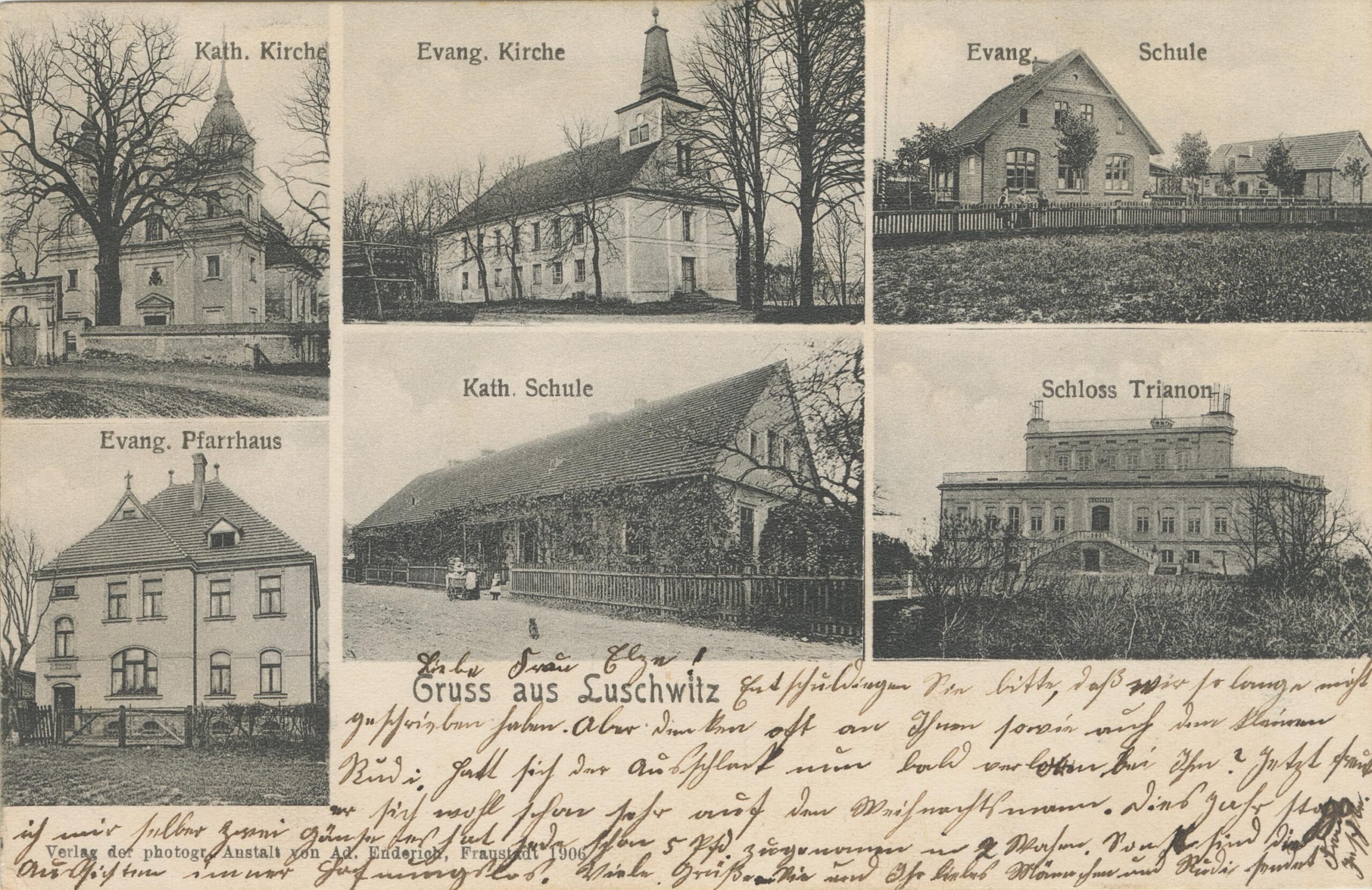 Pocztówka - Gruss aus Luschwitz