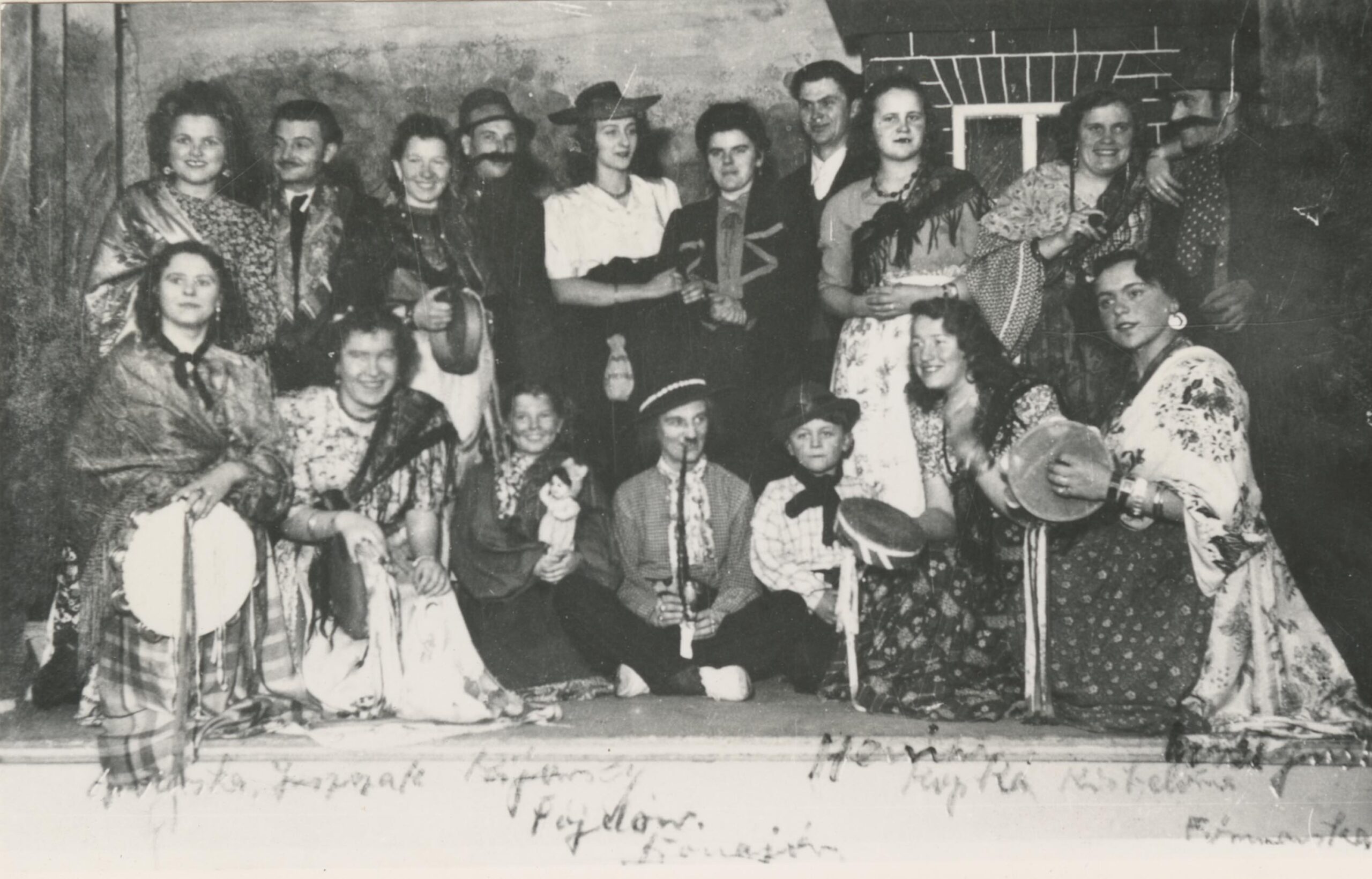 Kąkolewo. Zespół teatralny, 1938 rok